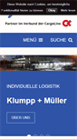 Mobile Screenshot of klumpp.com